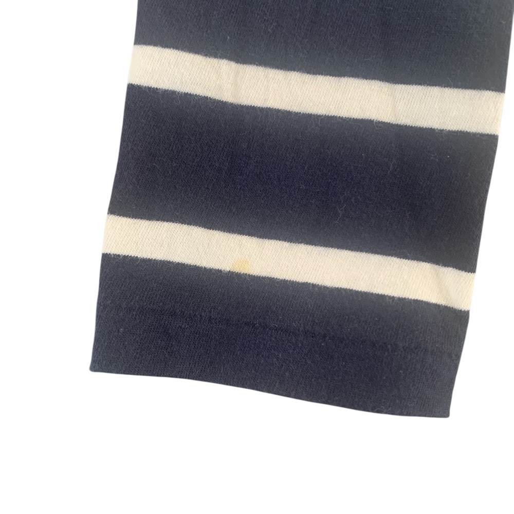 Polo Ralph Lauren Navy & White Striped V-Neck Long Sleeve Top XL - Picture 5 of 6